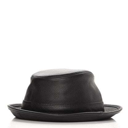 Hermes Mens Deerskin Funk Hat 59 Black 3 of 7