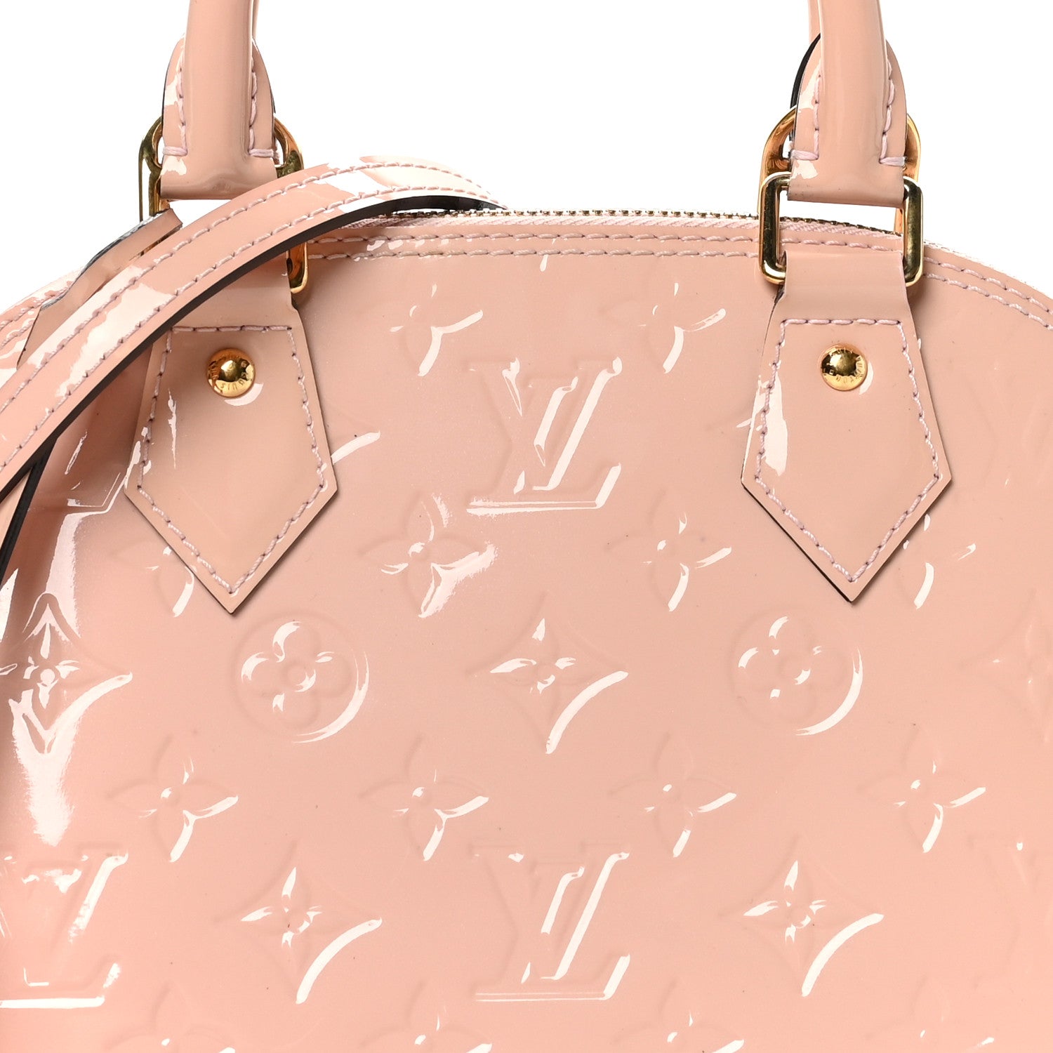 Louis Vuitton Vernis Alma BB Rose Ballerine 7 of 9