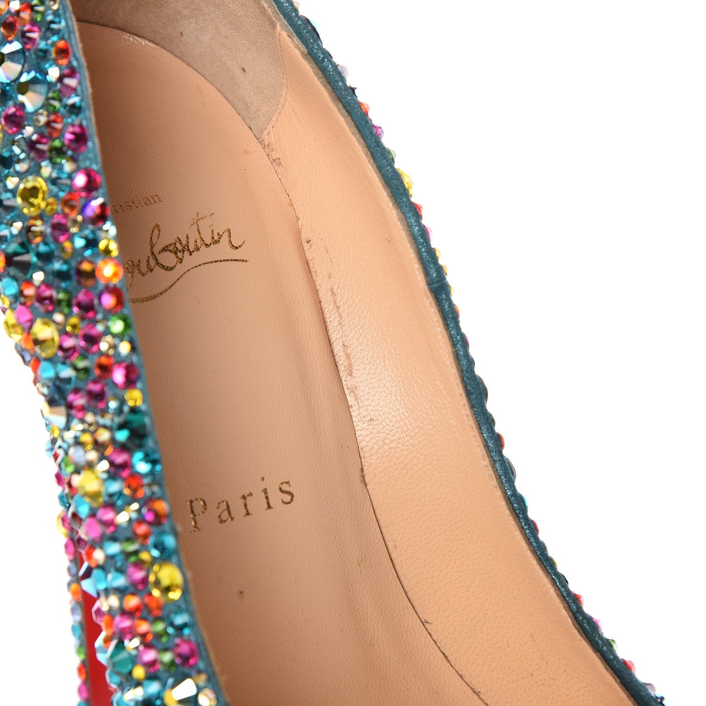 Crystal Suede Burma Daffodile Strass 160 Pumps 39 Multicolor