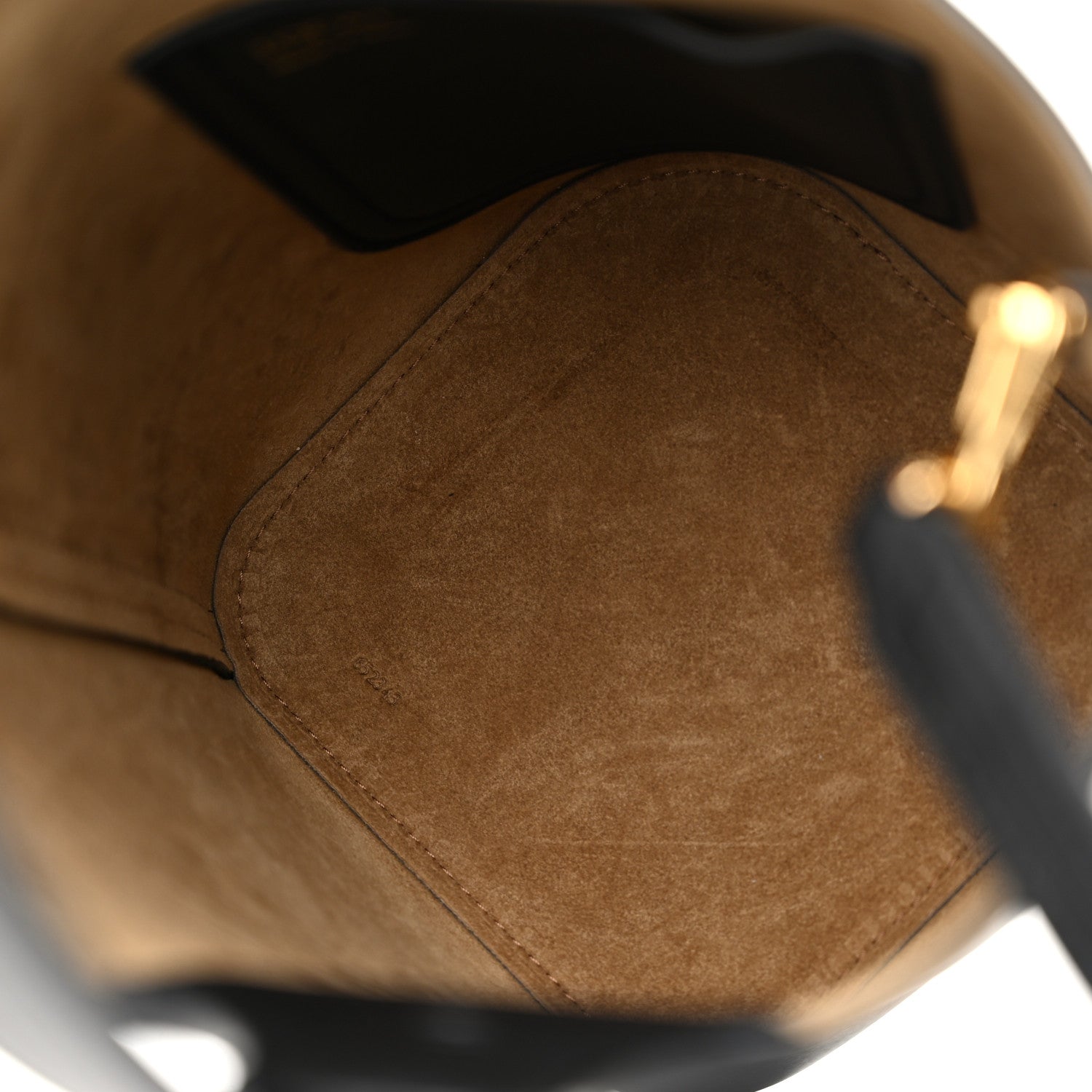 Loewe Soft Grained Calfskin Mini Pebble Bucket Bag Black 5 of 9