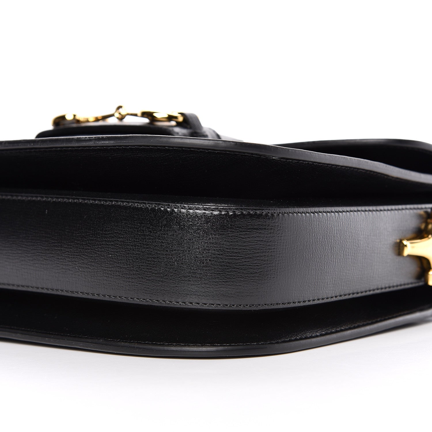 Gucci Azalea Calfskin Horsebit 1955 Shoulder Bag Black 10 of 11