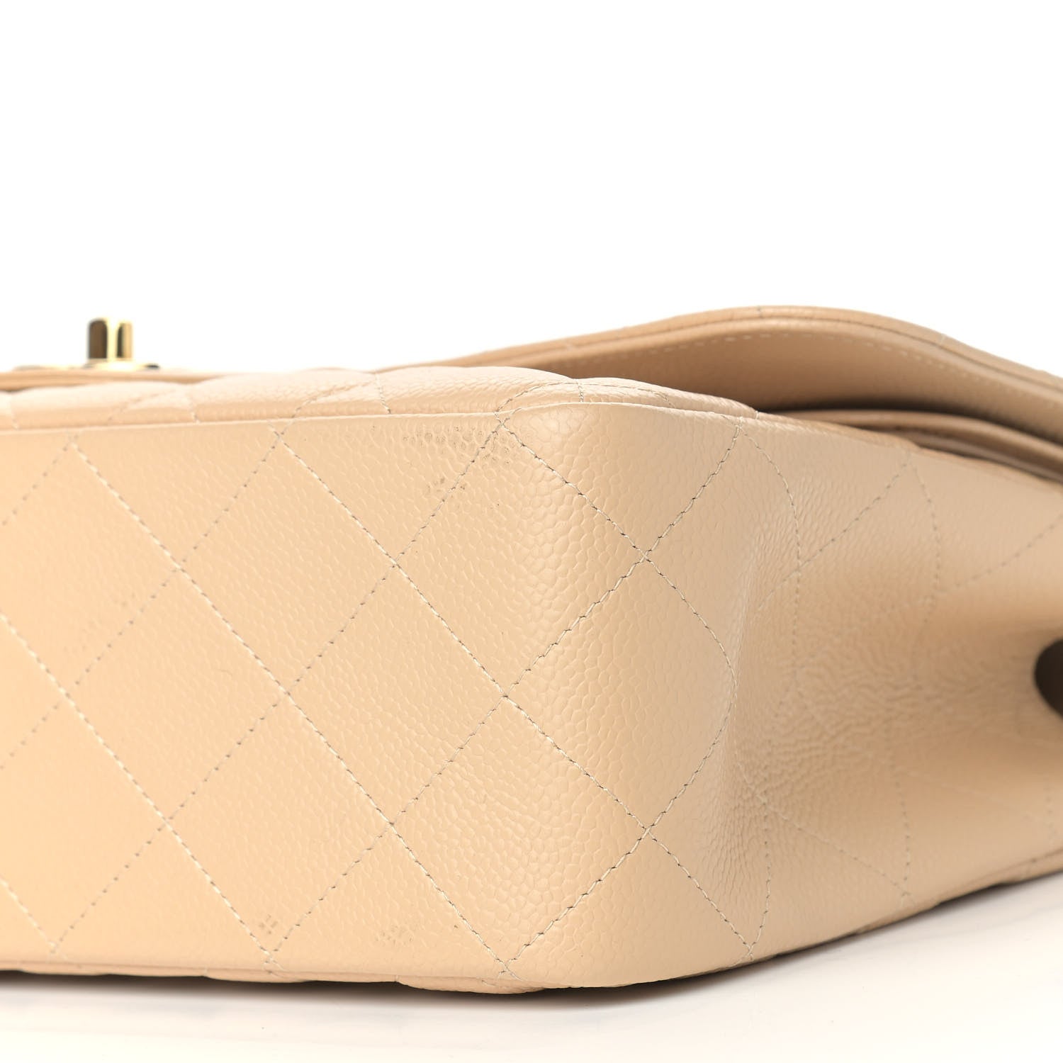 Chanel Caviar Quilted Jumbo Double Flap Beige Clair 11 of 11