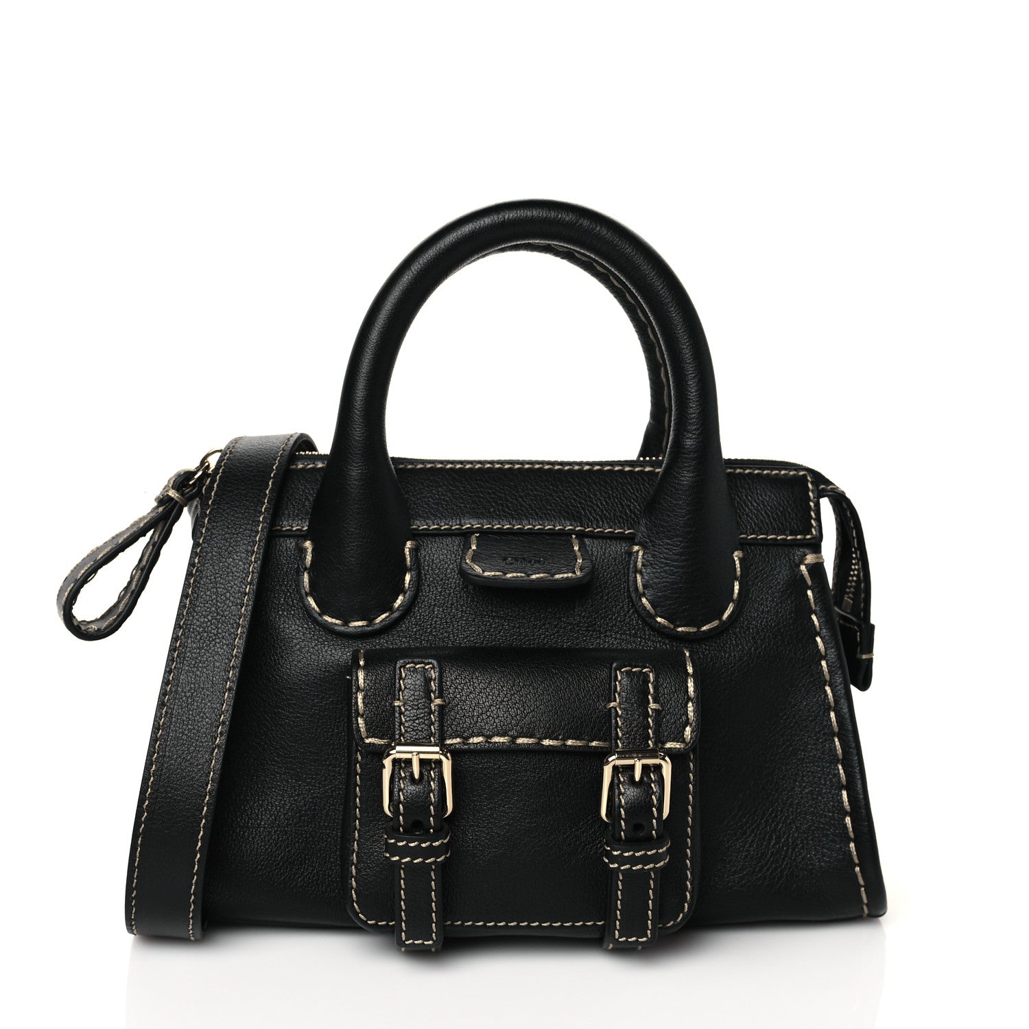 Chloe Buffalo Mini Edith Sepia Black 1 of 9