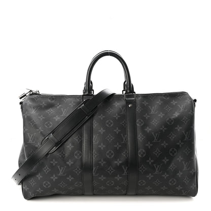 Louis Vuitton Monogram Eclipse Keepall Bandouliere 45 1 of 8