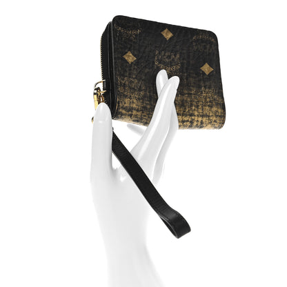 MCM Gradation Visetos Compact Wallet Black Gold 2 of 9