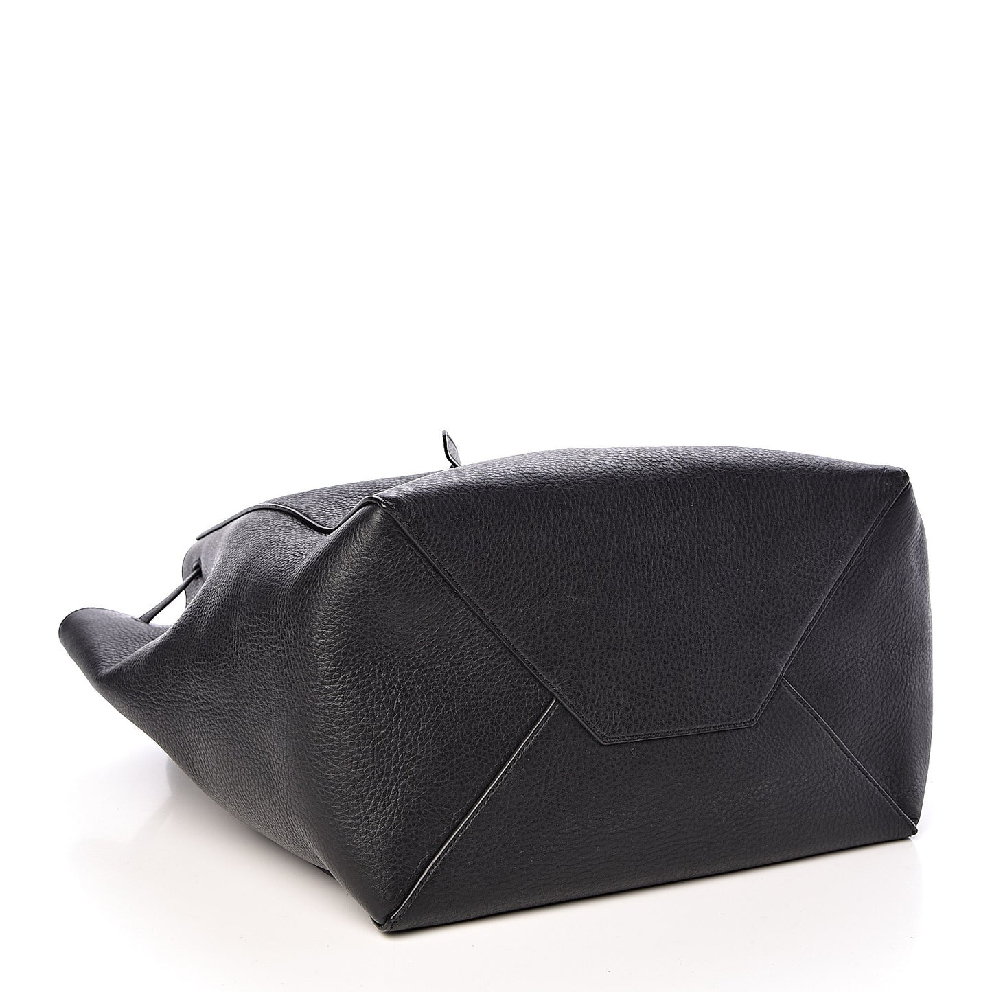Soft Grained Calfskin Small Belt Cabas Phantom Black