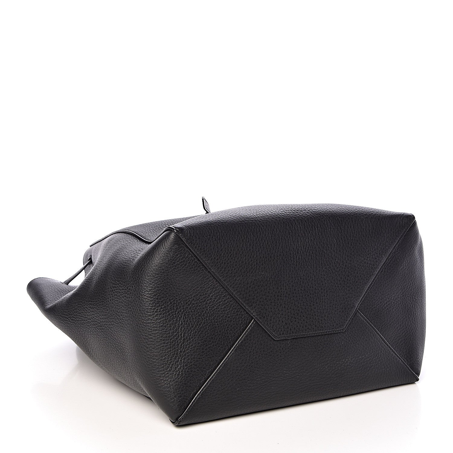 Celine Soft Grained Calfskin Small Belt Cabas Phantom Black 4 of 10
