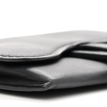 Christian Dior Ultra Matte Calfskin Nano Saddle Chain Pouch Black 9 of 11
