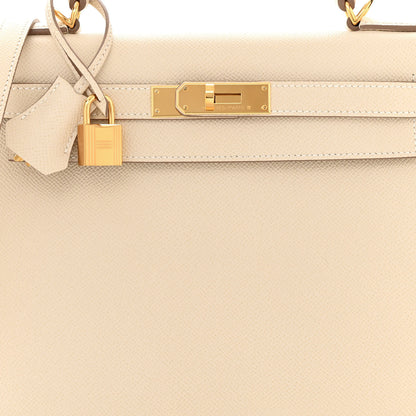 Hermes Epsom Kelly Sellier 28 Craie 8 of 12