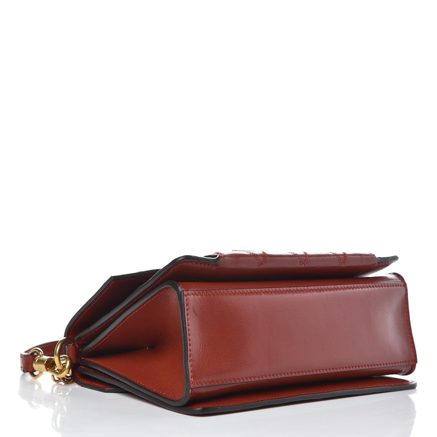 Goatskin Quilted Small GV3 Shoulder Bag Brown