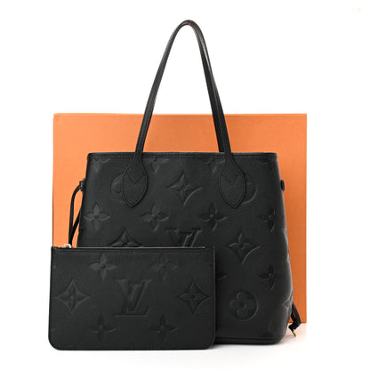 Louis Vuitton Empreinte Monogram Giant Neverfull MM Black 10 of 10