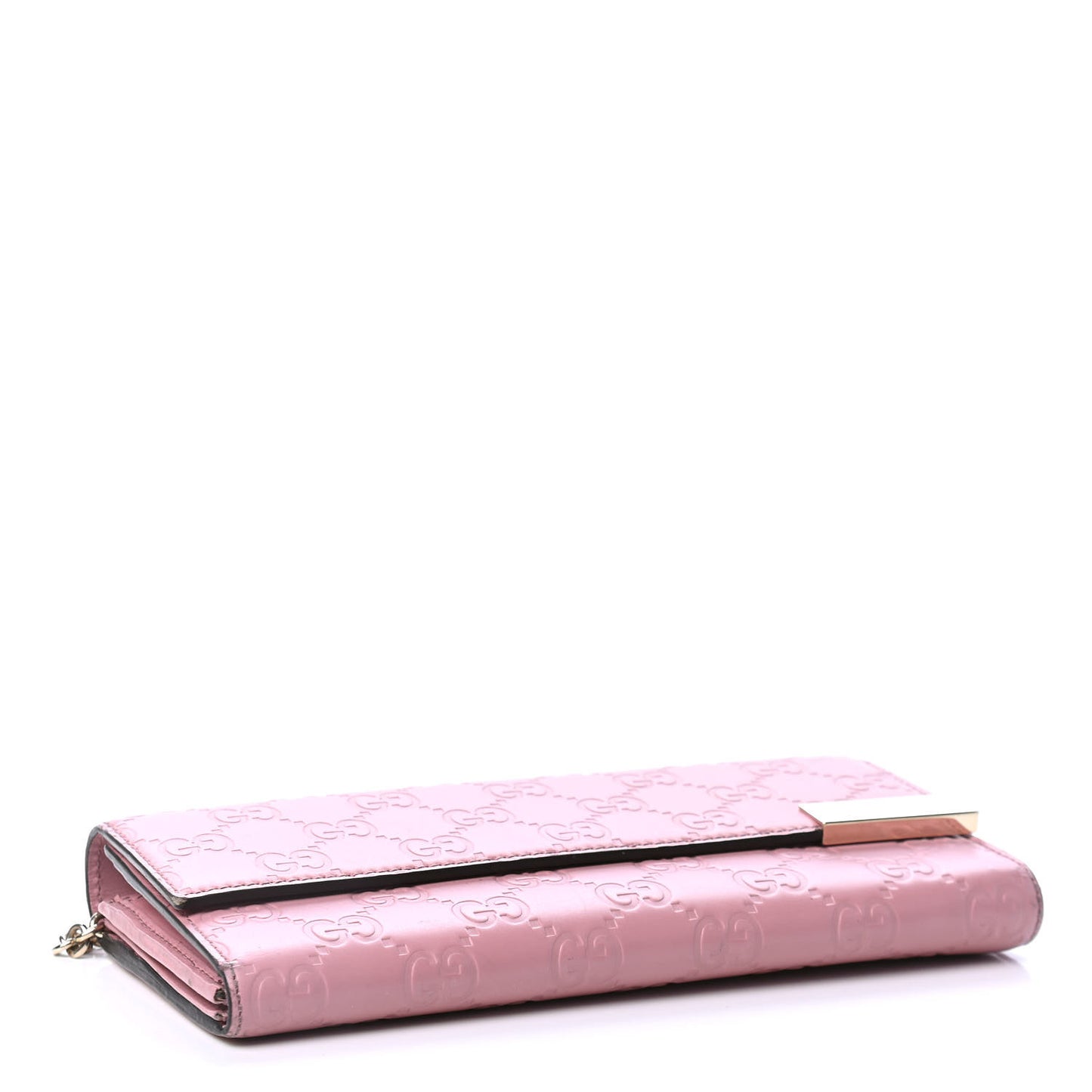 Guccissima Signature Dice Chain Wallet Carmine Rose