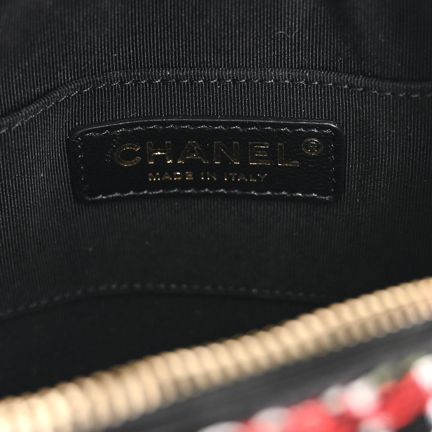 Chanel Tweed Lambskin Quilted Coco Midnight Camera Case Red Black 6 of 12