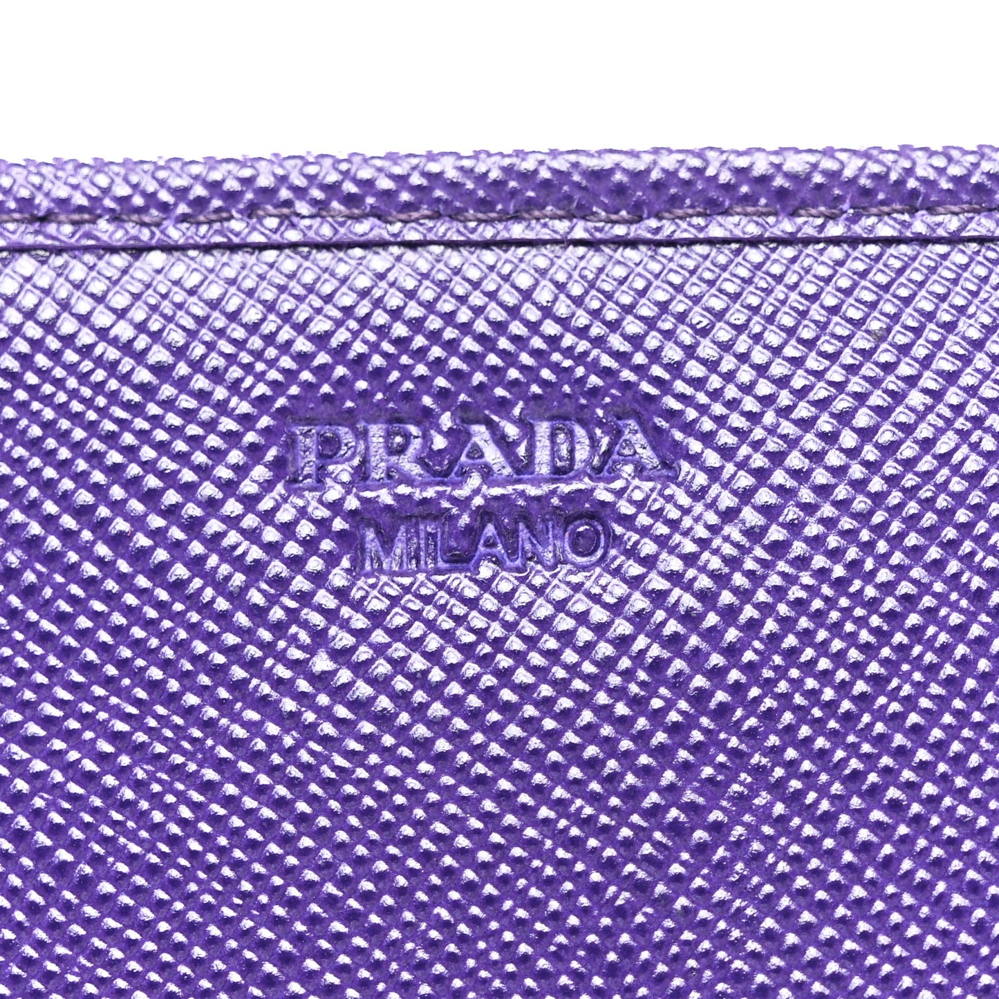 Saffiano Lux Metal Continental Flap Travel Wallet Viola