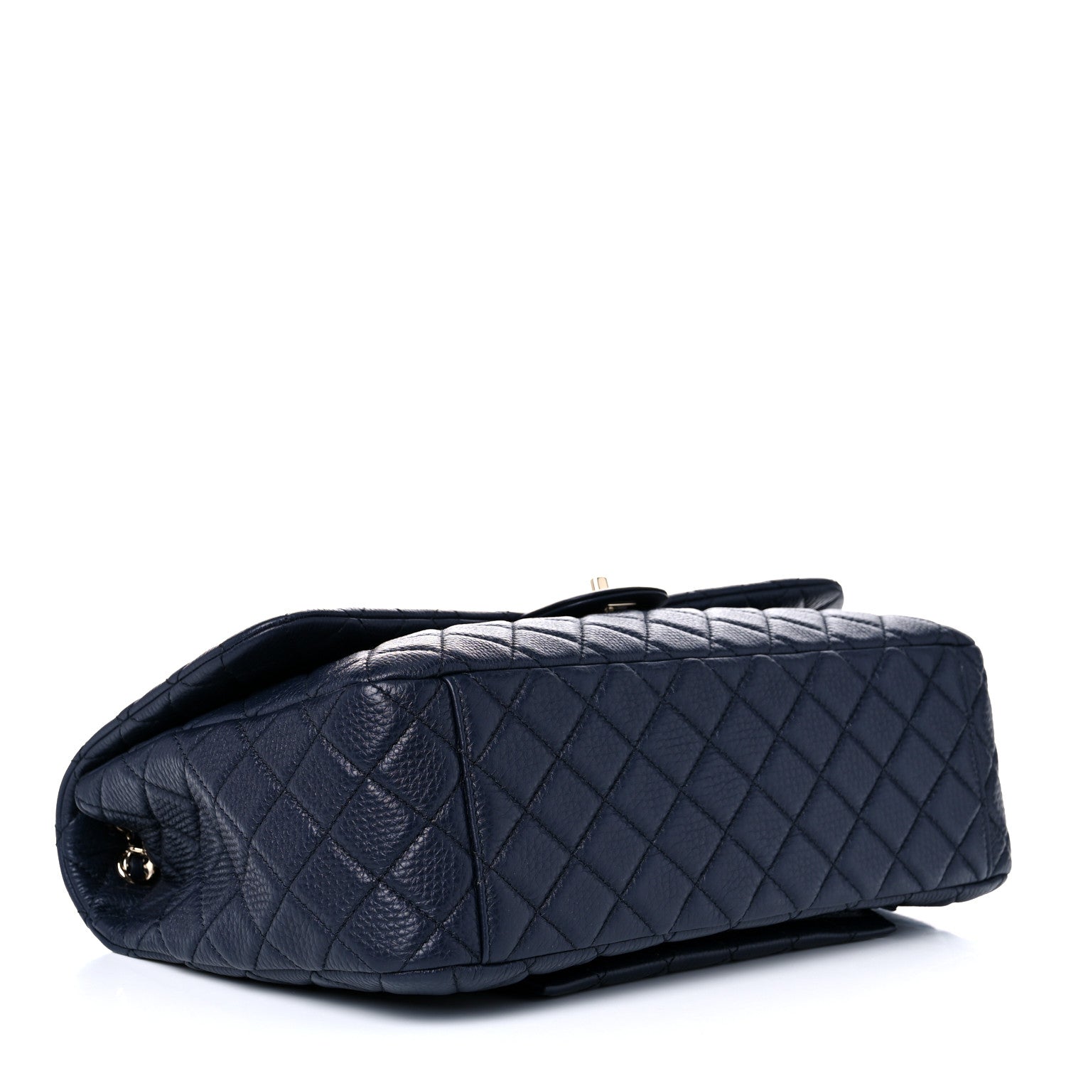 Chanel Calfskin Quilted Small XXL Travel Flap Bag Navy 4 of 9