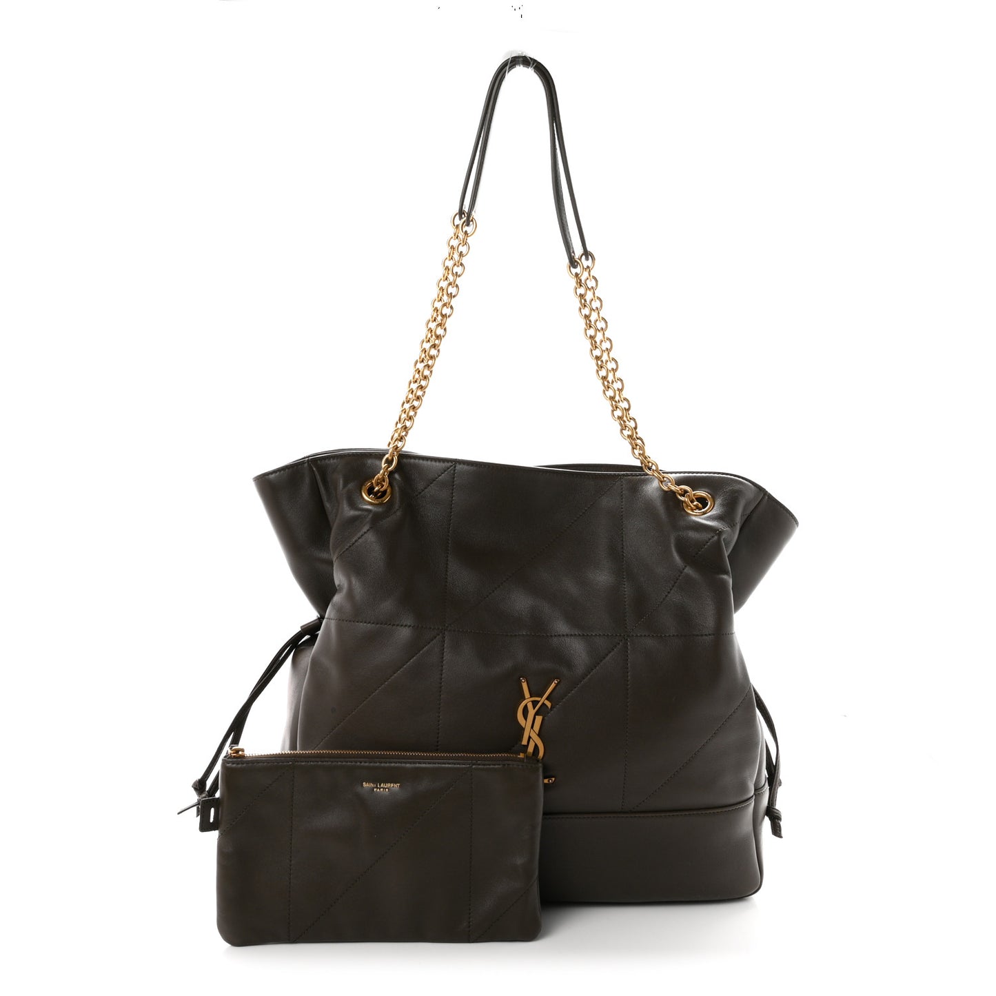 Lambskin Medium Jamie Shopping Tote Light Musk