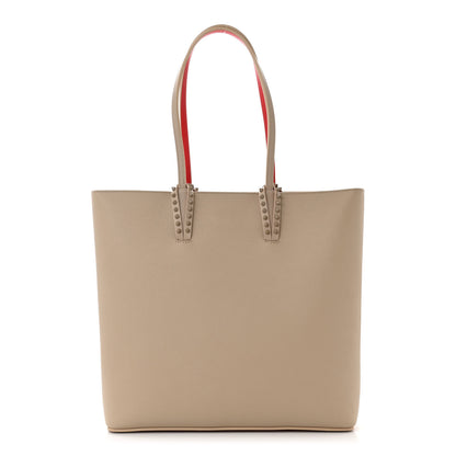 Christian Louboutin Calfskin Empire Spikes North South Cabata Tote Saharienne 1 of 10