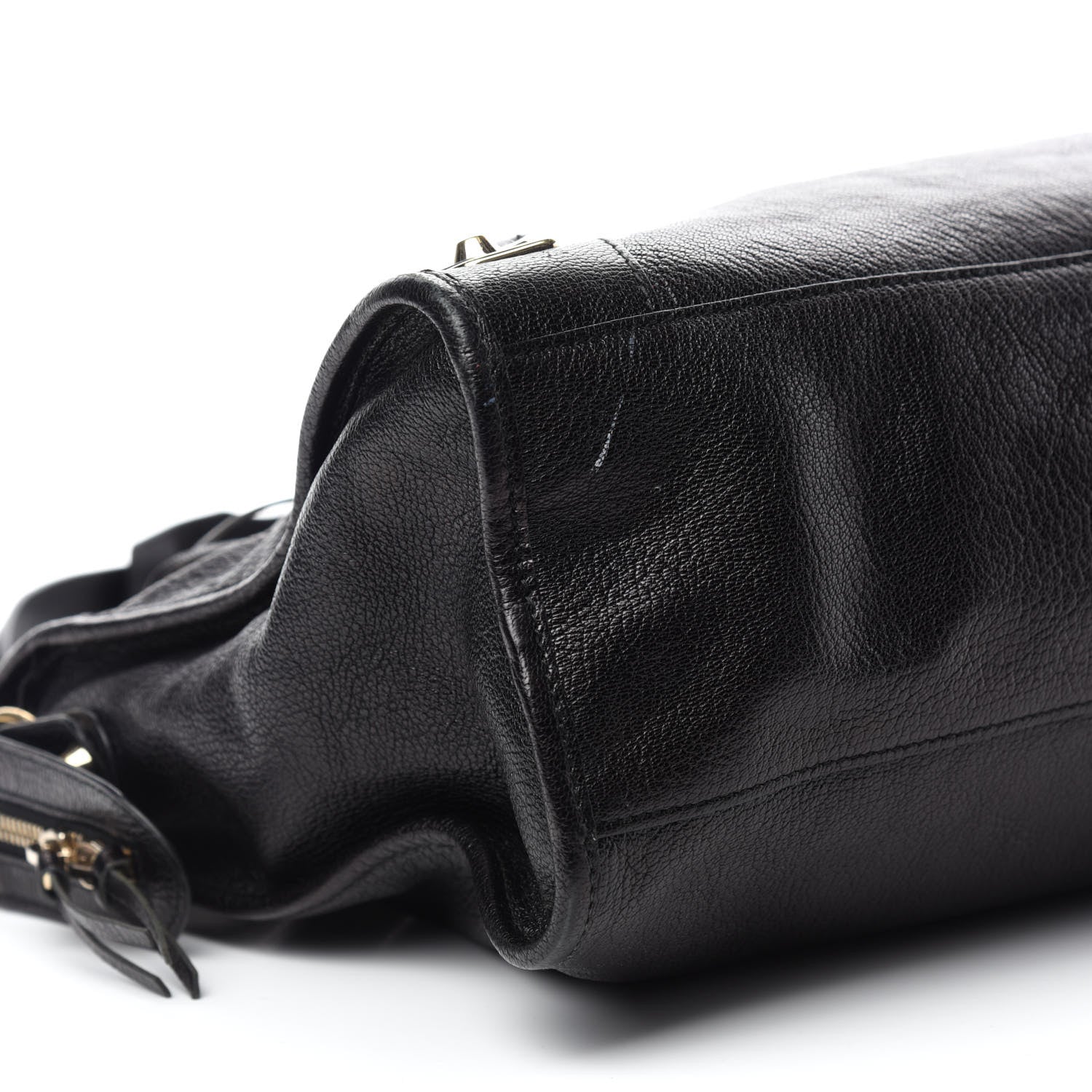 Balenciaga Chevre Gold Metallic Edge Hardware City Black 6 of 13