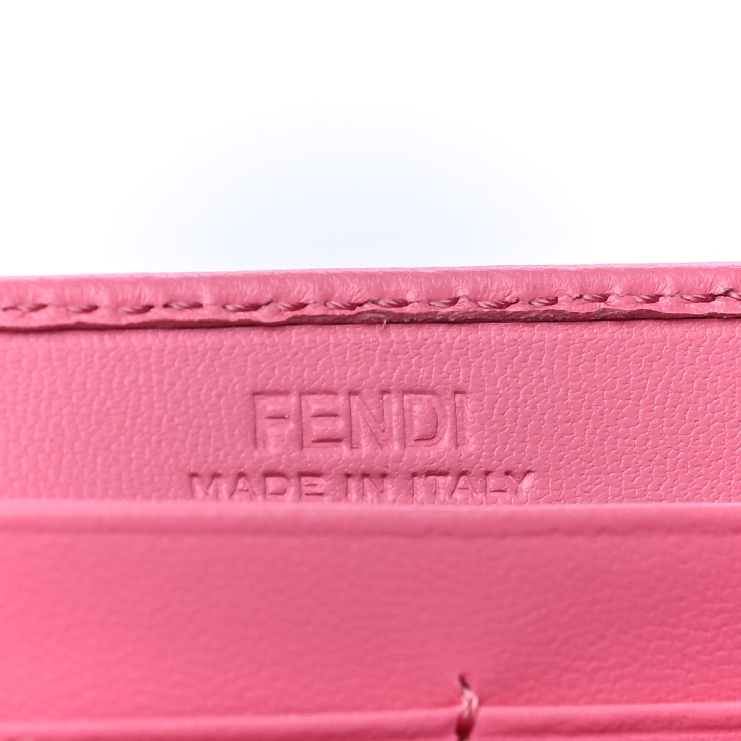 Nappa Matisse FF Embossed Continental Wallet Pink
