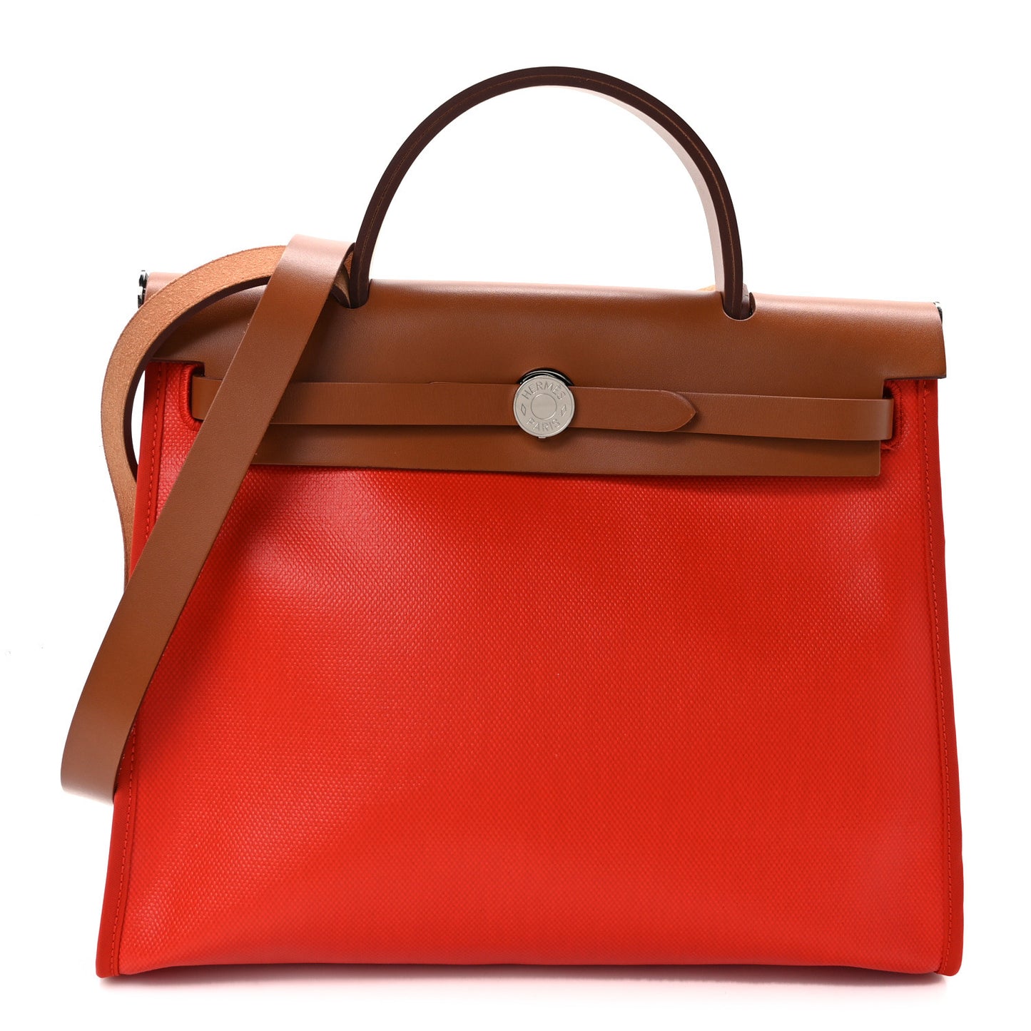 Toile H Berline Vache Hunter Herbag Zip 31 PM Capucine Fauve