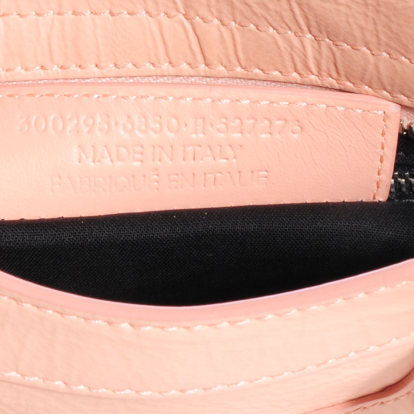 Matte Goatskin Rubber Covered Classic Hardware Mini City Rose Poudre