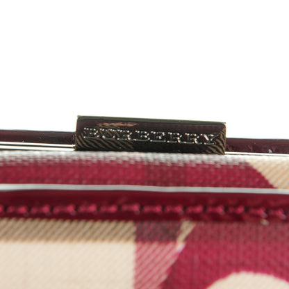 Burberry Nova Check Heart Compact Wallet Berry Red 9 of 9