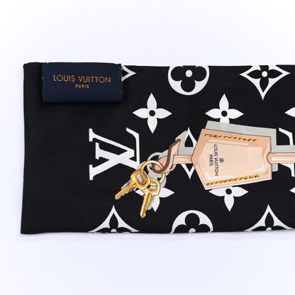 Louis Vuitton Silk Monogram Confidential Bandeau Black 3 of 3