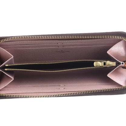 Louis Vuitton Damier Ebene Clemence Wallet Rose Ballerine 4 of 9
