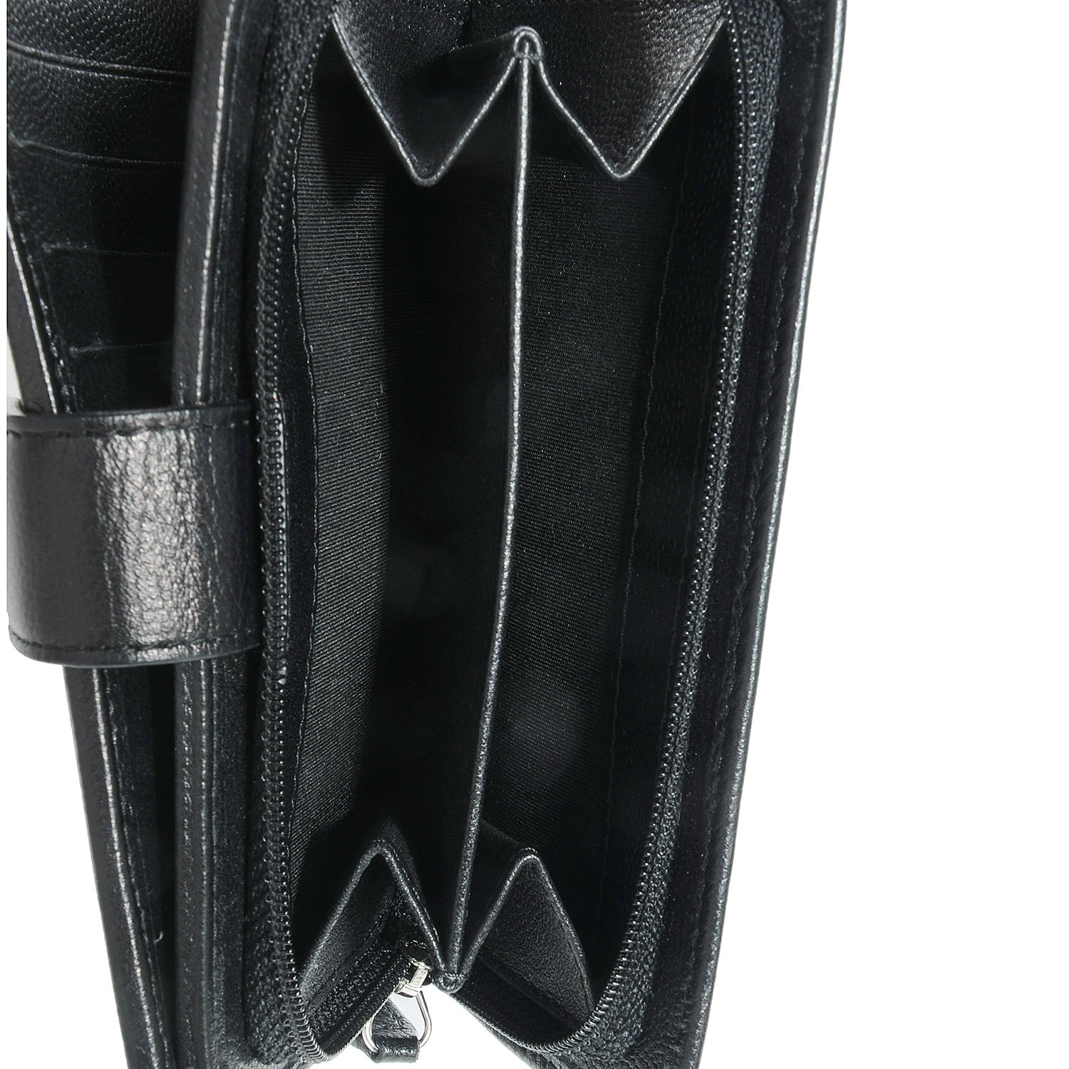 Chanel Caviar Sevruga Zip Pocket Wallet Black 6 of 8
