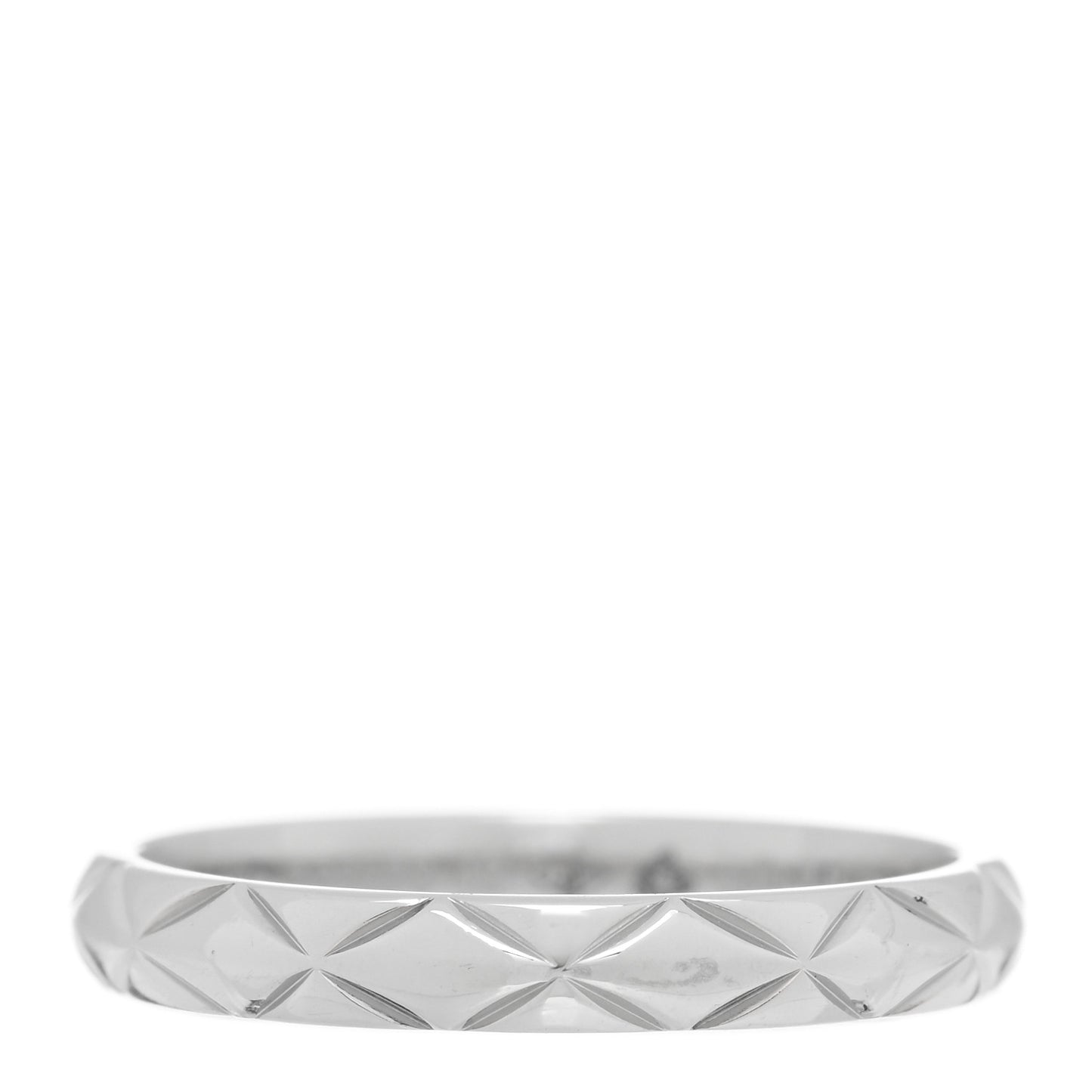 Platinum Small Matelasse Ring 49 4.75
