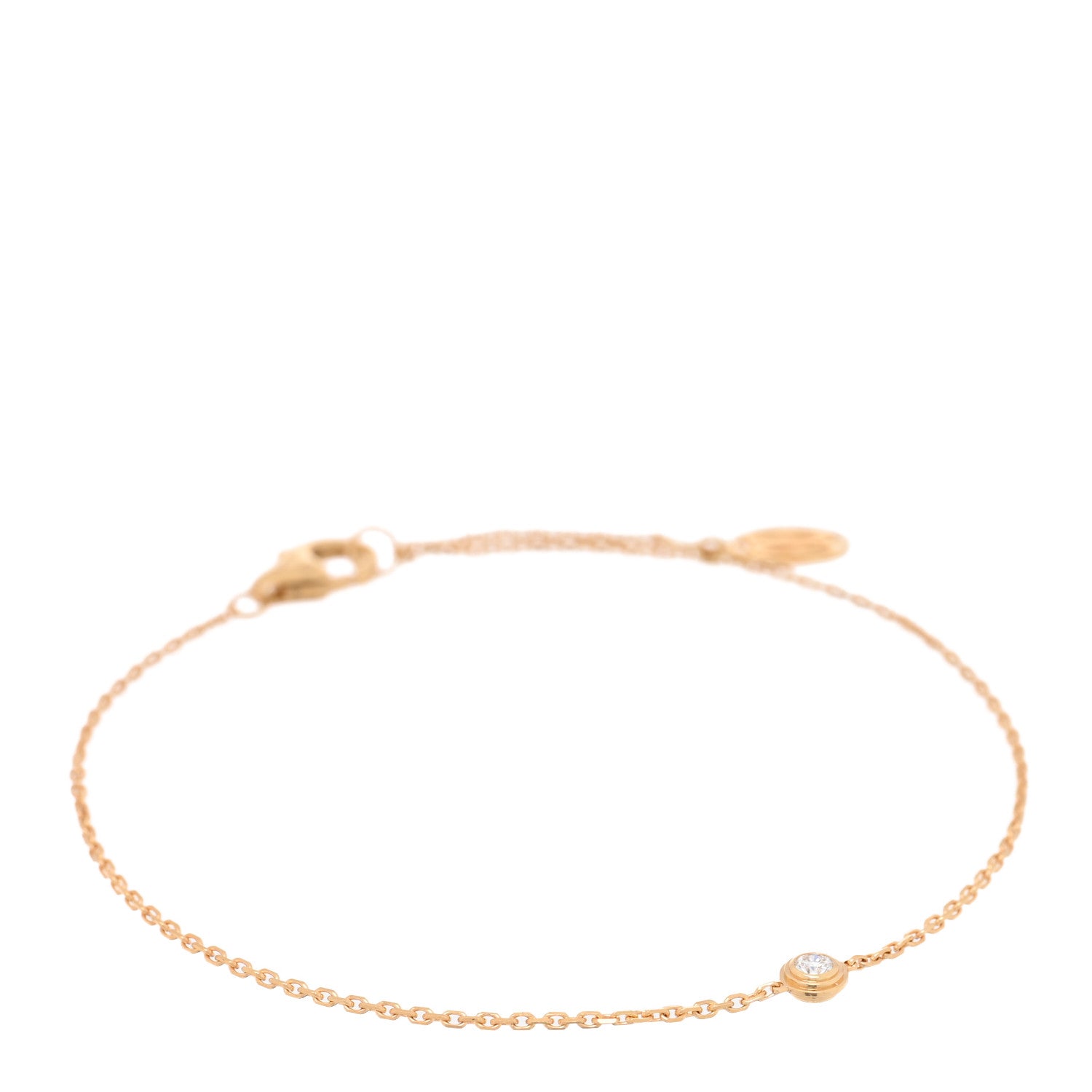 Cartier 18K Yellow Gold Diamond XS D'Amour Bracelet 1 of 4