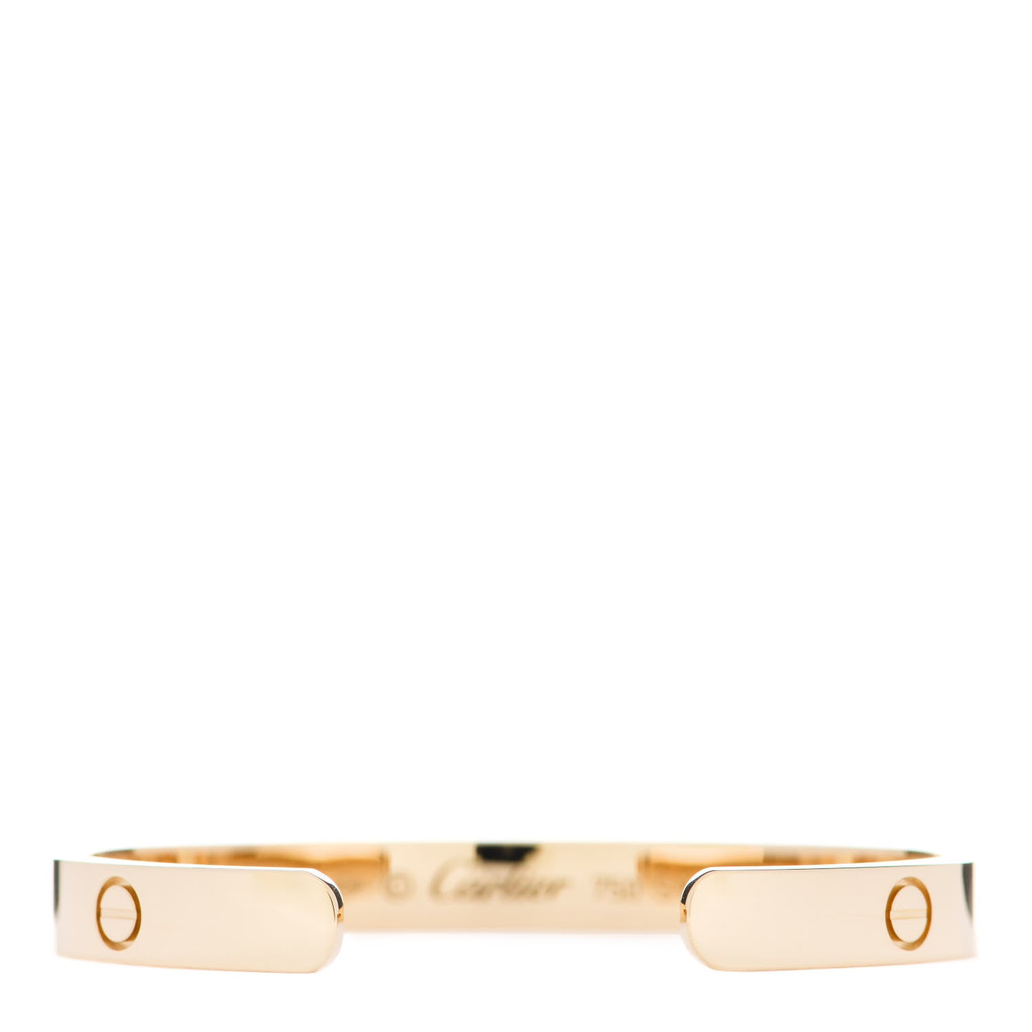Cartier 18K Yellow Gold LOVE Cuff Bracelet 16 2 of 3