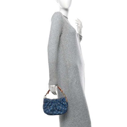 Louis Vuitton Monogram Denim Pochette Valley Blue 2 of 10