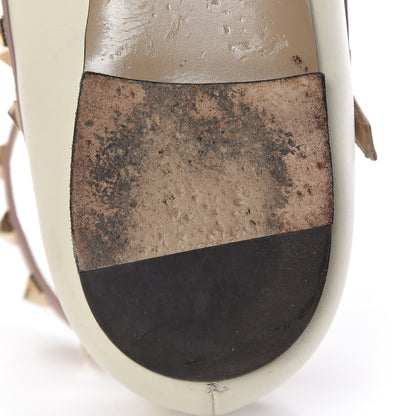 Valentino Garavani Calfskin Rockstud Cage Ballerina Flats 40 Light Ivory Poudre 12 of 16