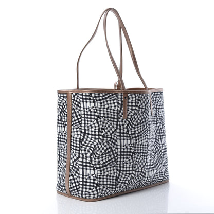 MCM Metallic Visetos Medium Anya Shopper Tote Champagne Gold 6 of 16