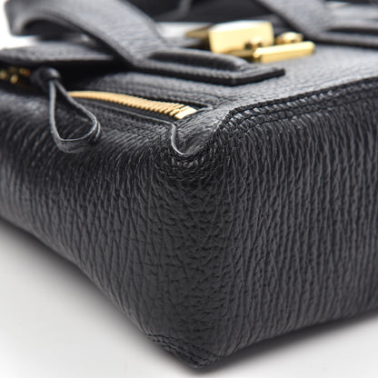 3.1 Phillip Lim 3.1 Textured Calfskin Mini Pashli Satchel Black 9 of 10