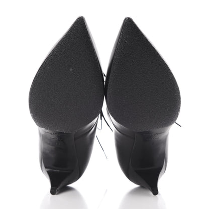 Saint Laurent Calfskin Cat 50 Laced Boots 39 Black 5 of 10