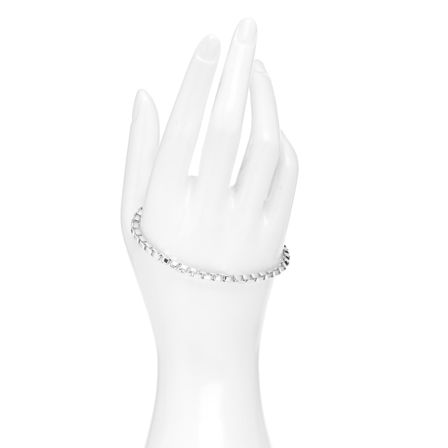 Sterling Silver 4mm Venetian Link Bracelet