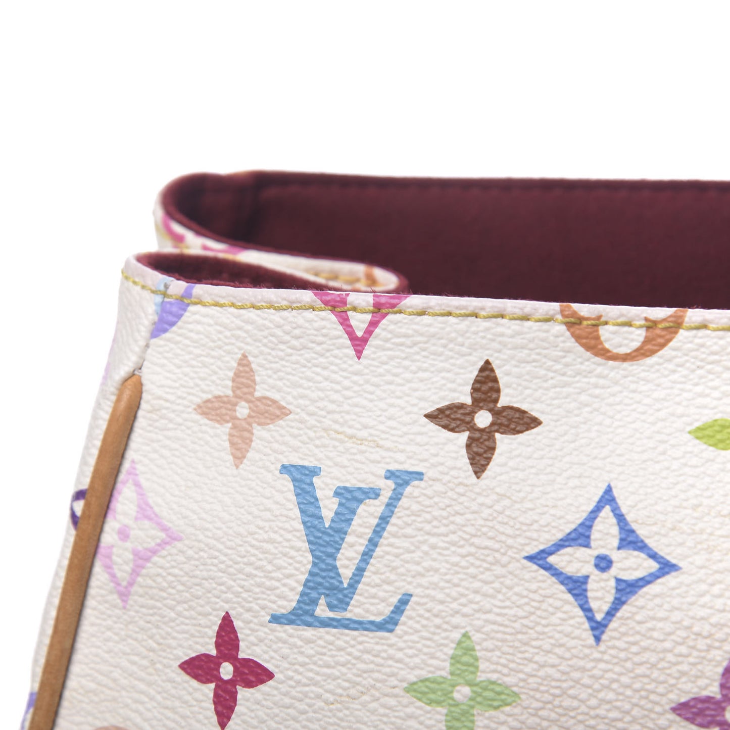 Monogram Multicolor Beverly GM White
