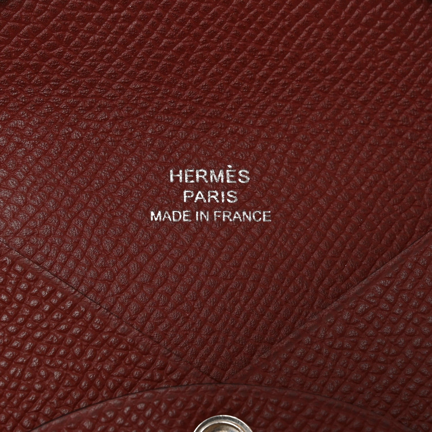 Hermes Epsom Calvi Card Case Rouge H 5 of 7
