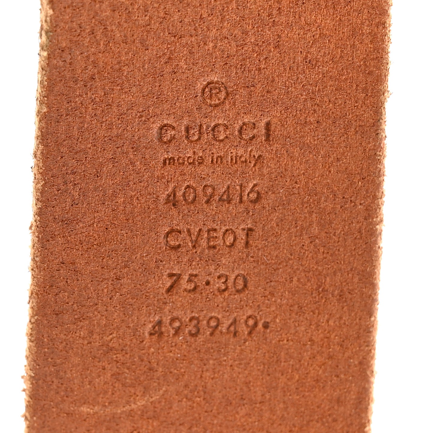 Cuoio Toscano Double G 40mm 75 30 Cuir