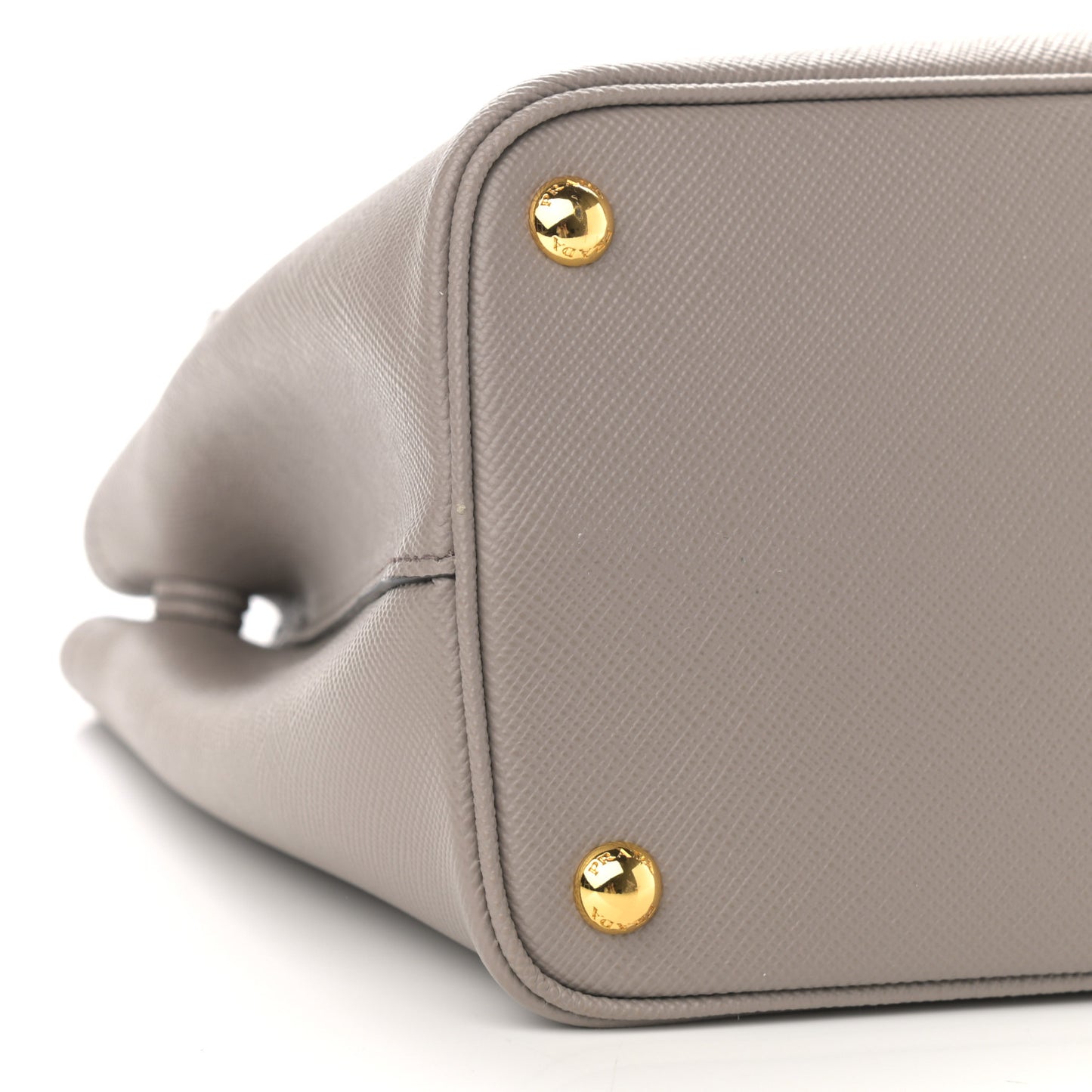 Saffiano Cuir Medium Double Bag Argilla