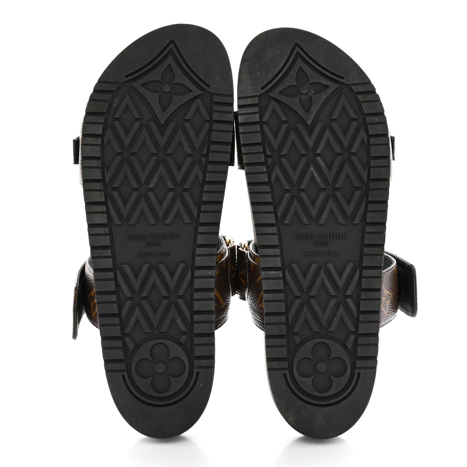 Louis Vuitton Monogram Bom Dia Mule Sandals 39.5 Black 5 of 9