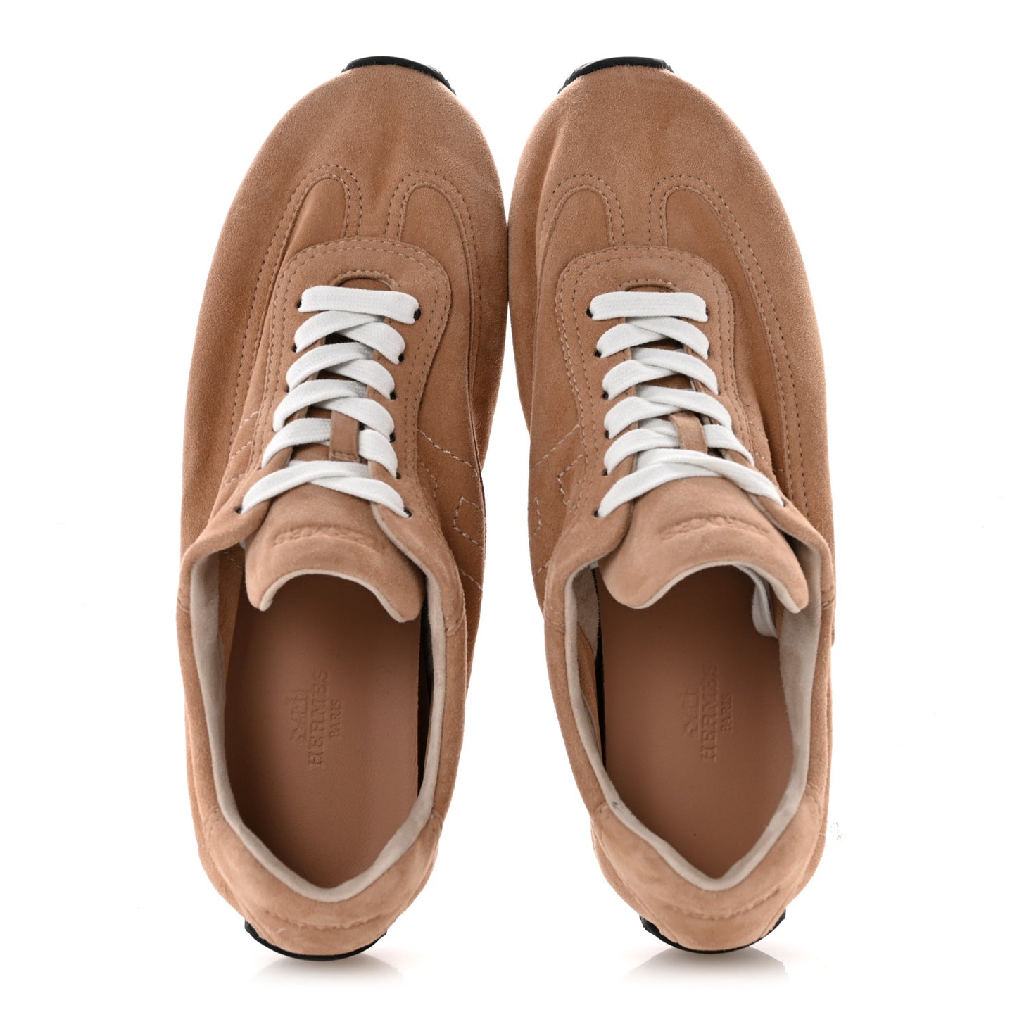 Suede Goatskin Master Sneakers 39 Beige Perlino