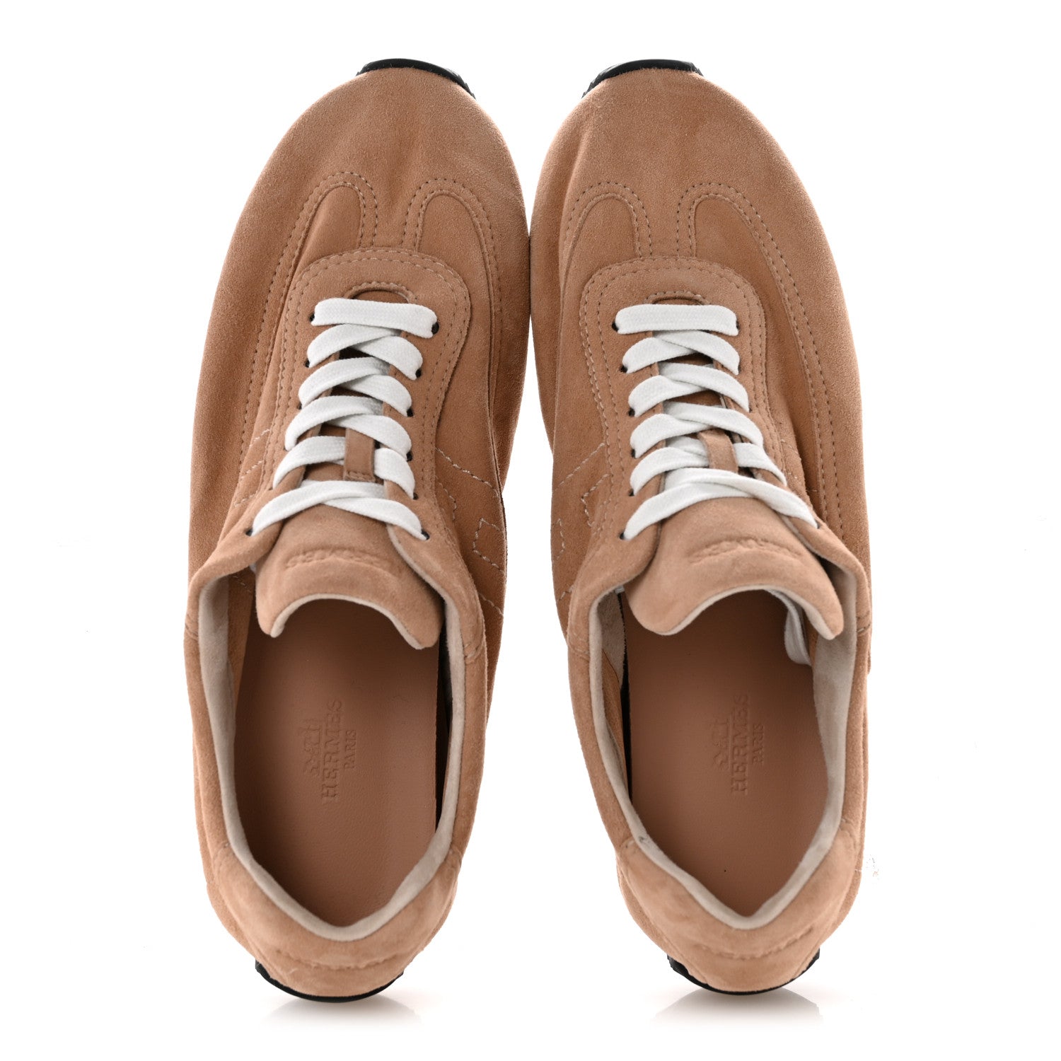 Hermes Suede Goatskin Master Sneakers 39 Beige Perlino 2 of 9