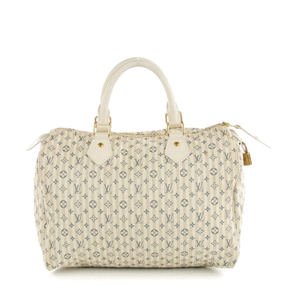 Louis Vuitton Mini Lin Croisette Speedy 30 Blue 1 of 9