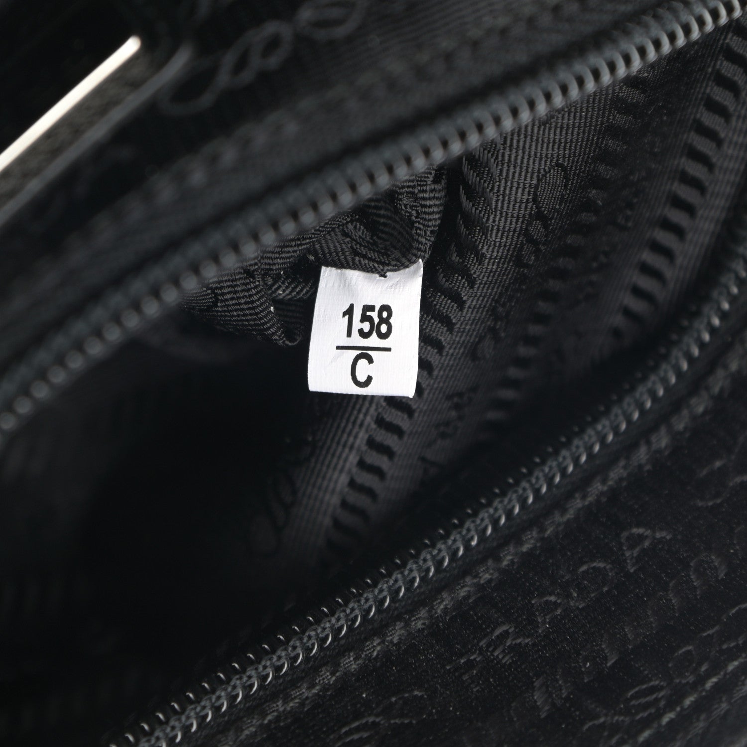 Prada Tessuto Nylon Saffiano Wristlet Black 8 of 8