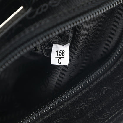 Prada Tessuto Nylon Saffiano Wristlet Black 8 of 8