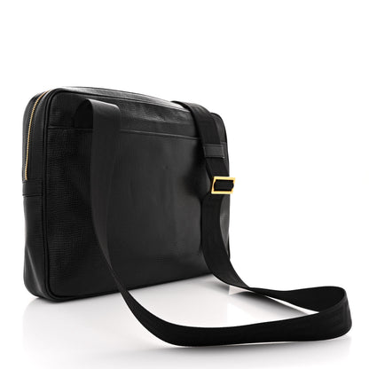 Versace Grained Calfskin Medusa Head Shoulder Bag Black 3 of 11