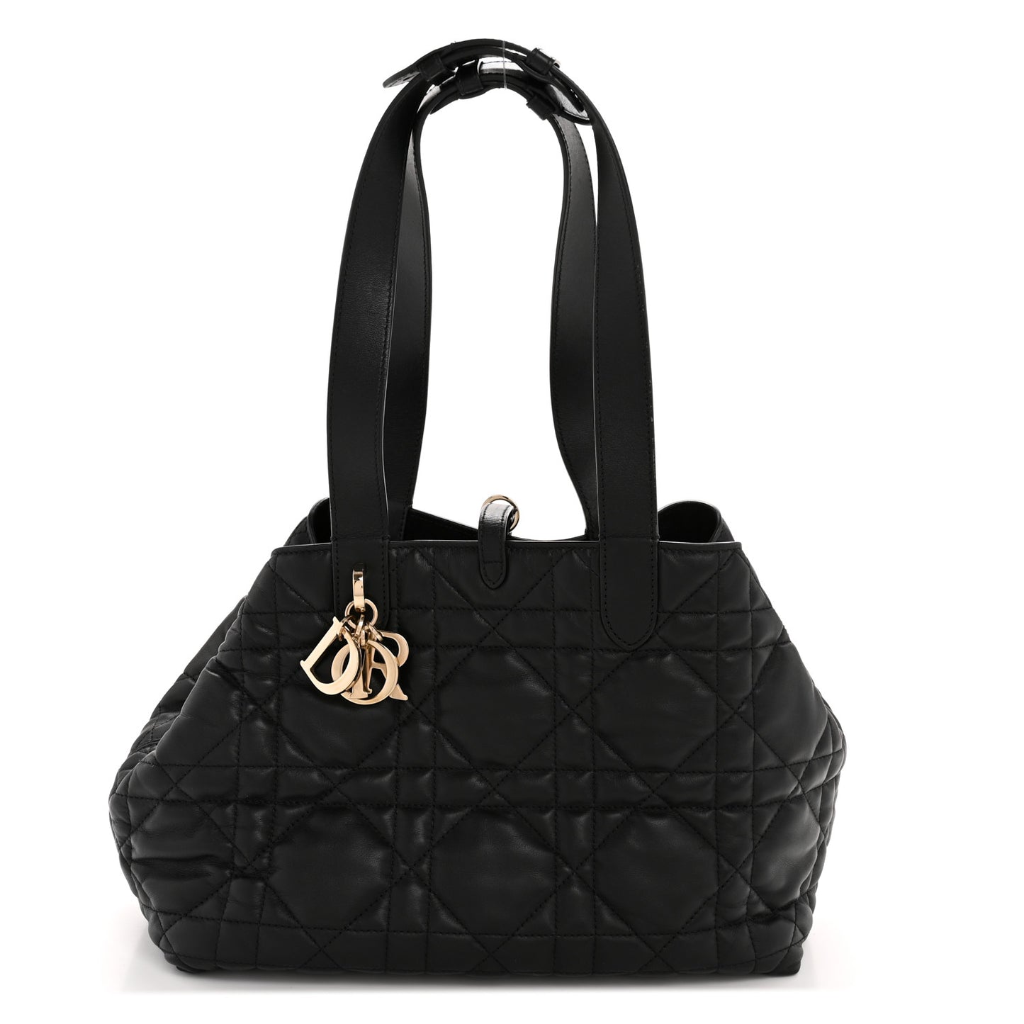 Calfskin Macrocannage Medium Toujours Black
